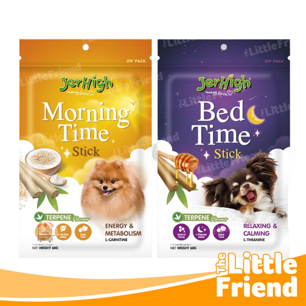 Snack Camilan Anjing JERHIGH STICK New Series MORNING TIME &amp; BED TIME