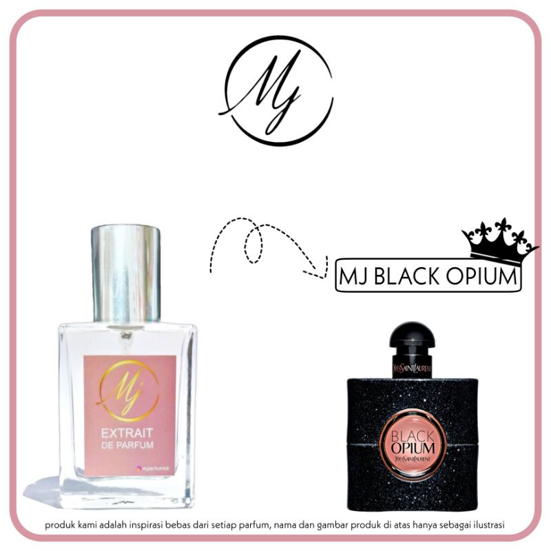 MJ Parfum Black Opium Extrait de Parfum Parfum Tahan Lama Parfum Unisex Parfum Wanita Parfum pria