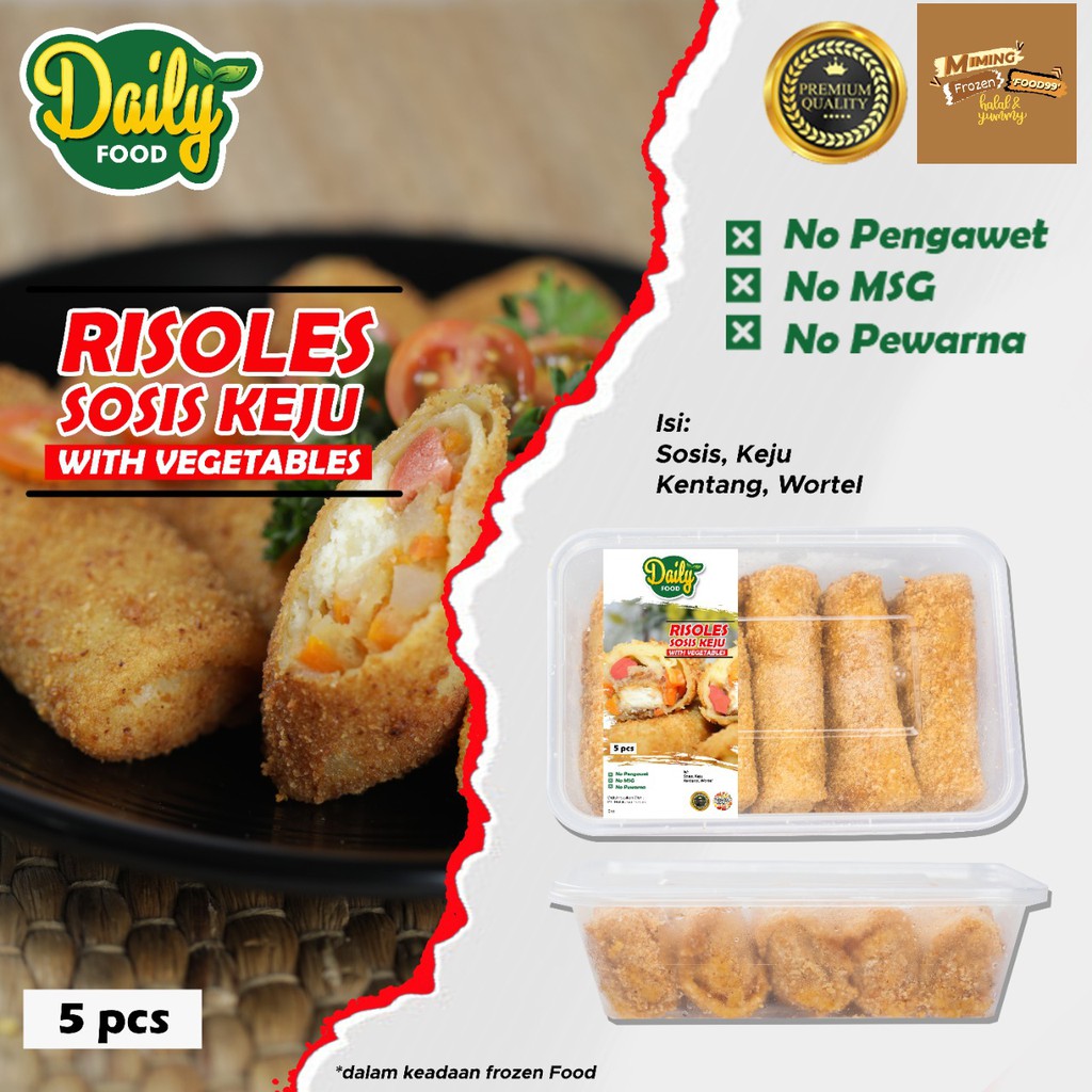 RISOLES SOSIS KEJU WITH VEGETABLES (FROZEN FOOD)