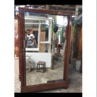  Lemari  pakaian  jati asli 2 pintu sliding Shopee  Indonesia