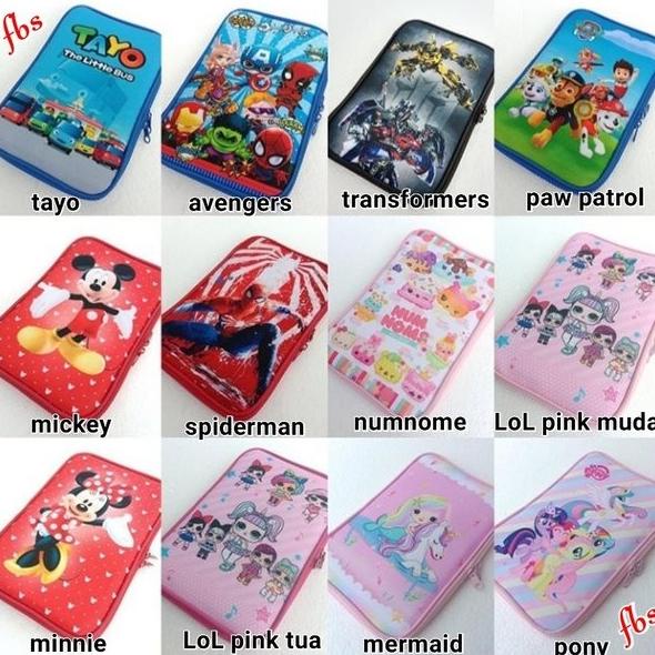 

Pencil Case Organizer Kotak Pensil Sekolah Tempat Alat Tulis Karakter