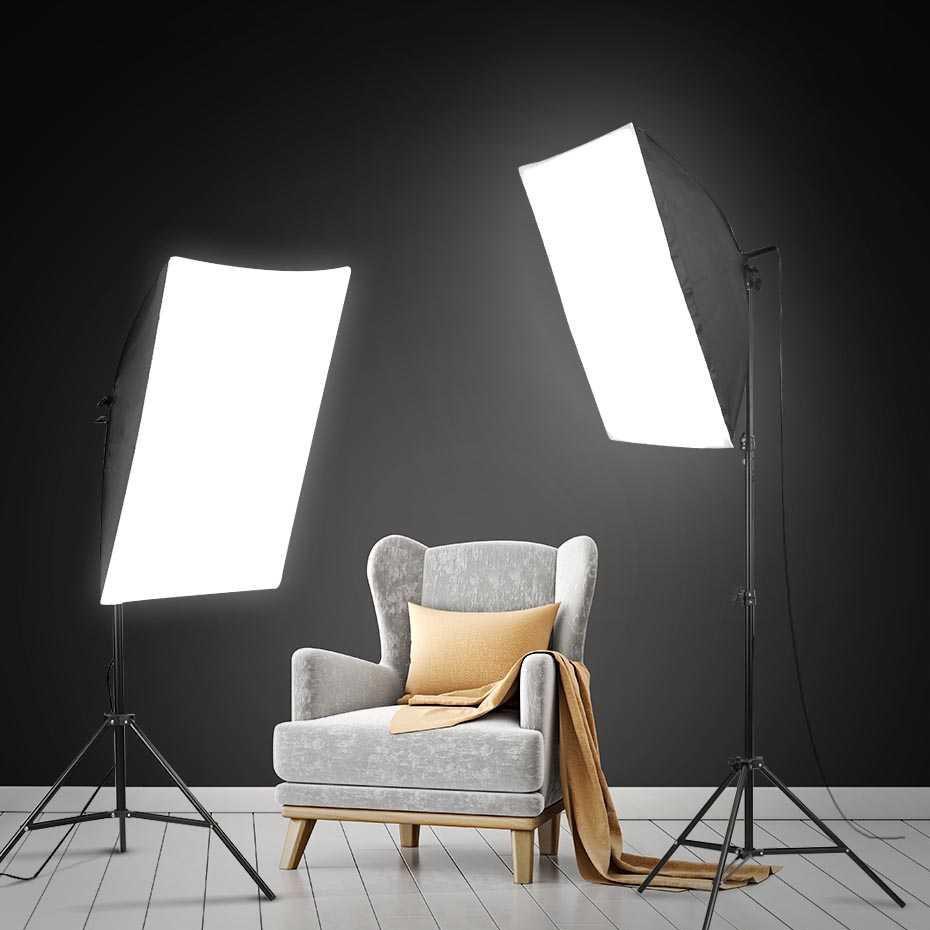 Banyak Stock Paket Softbox Lighting Lampu Studio Foto Video E27 Single Socket Payung Reflektor TaffSTUDIO