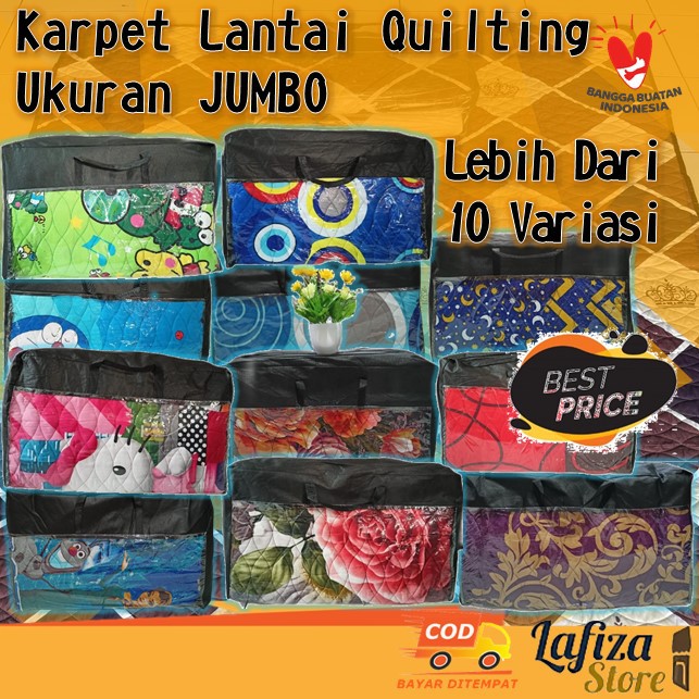 Karpet Lantai JUMBO Terlengkap Beragam Motif/Karakter Rumah / Karpet Lantai Quilting ukuran 230/170