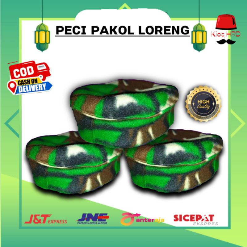 Peci Pakol Taliban Loreng Kupluk Murah oleh-oleh haji kopiah Murah