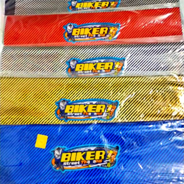 Kulit jok motor karbon - cover jok karbon BIKERS - sarung jok karbon BIKERS