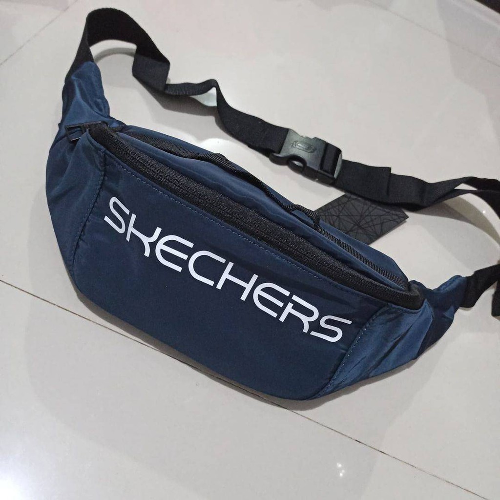 [100% ORIGINAL] WAISTBAG SKECHERS NAVY - WAISTBAG PRIA WANITA BRANDED - BNWT PT MAP