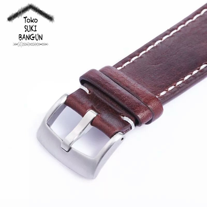 Strap Apple Watch Series 7 6 5 4 3 2 1 41mm 40mm 38mm TALI JAM Kulit Tebal Leather Thick