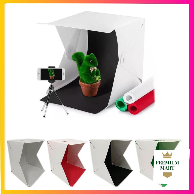 Studio  Mini Led Untuk  Foto  PRODUK Online / Mini Photo Studio Portable Magic Box with led [PM]