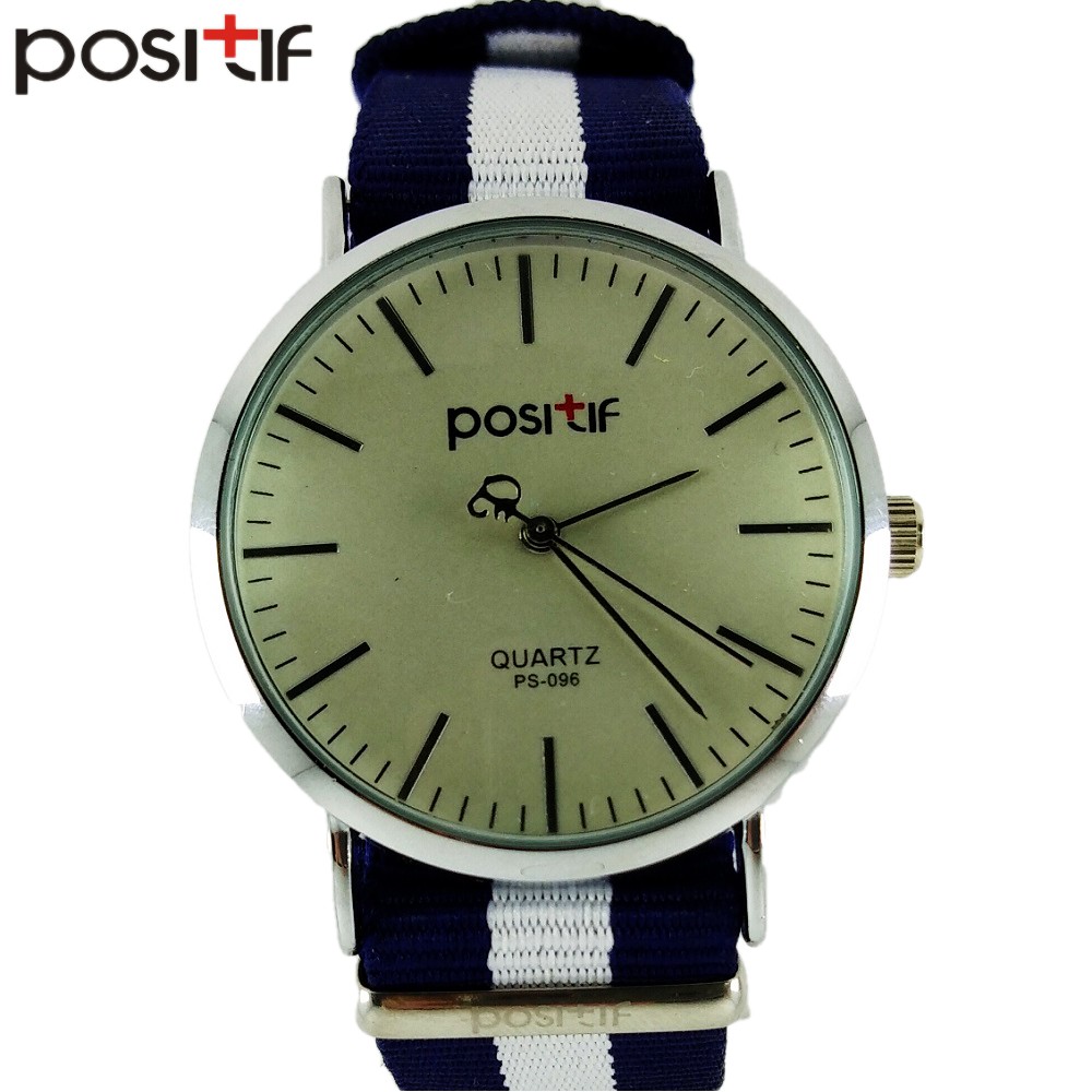 [✅ COD] Jam Tangan Pria Merk POSITIF Cornella PS-096 Putih Biru Original Impor Tahan Air 1 ATM