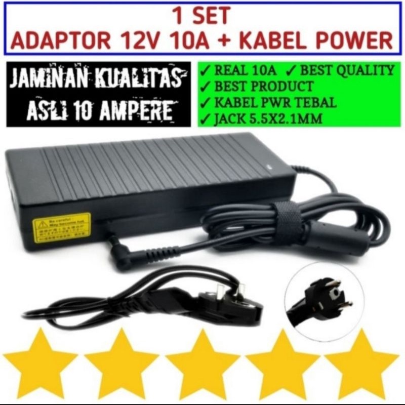 Adaptor 12V 10A / Adaptor 12 Volt 10 Ampere