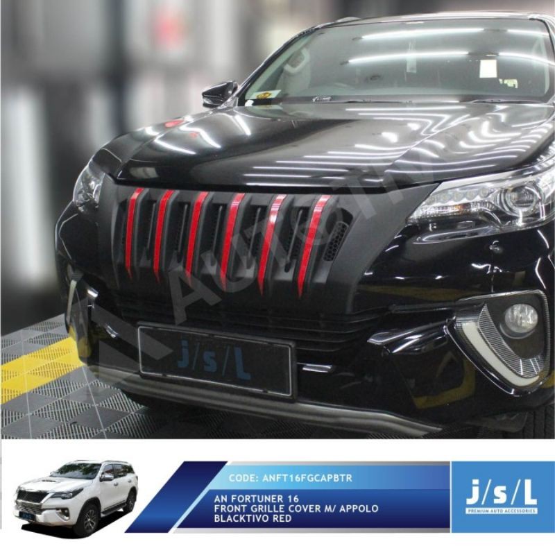 JSL Appolo Grill Depan All New Fortuner 2016 Front Grille Black Red