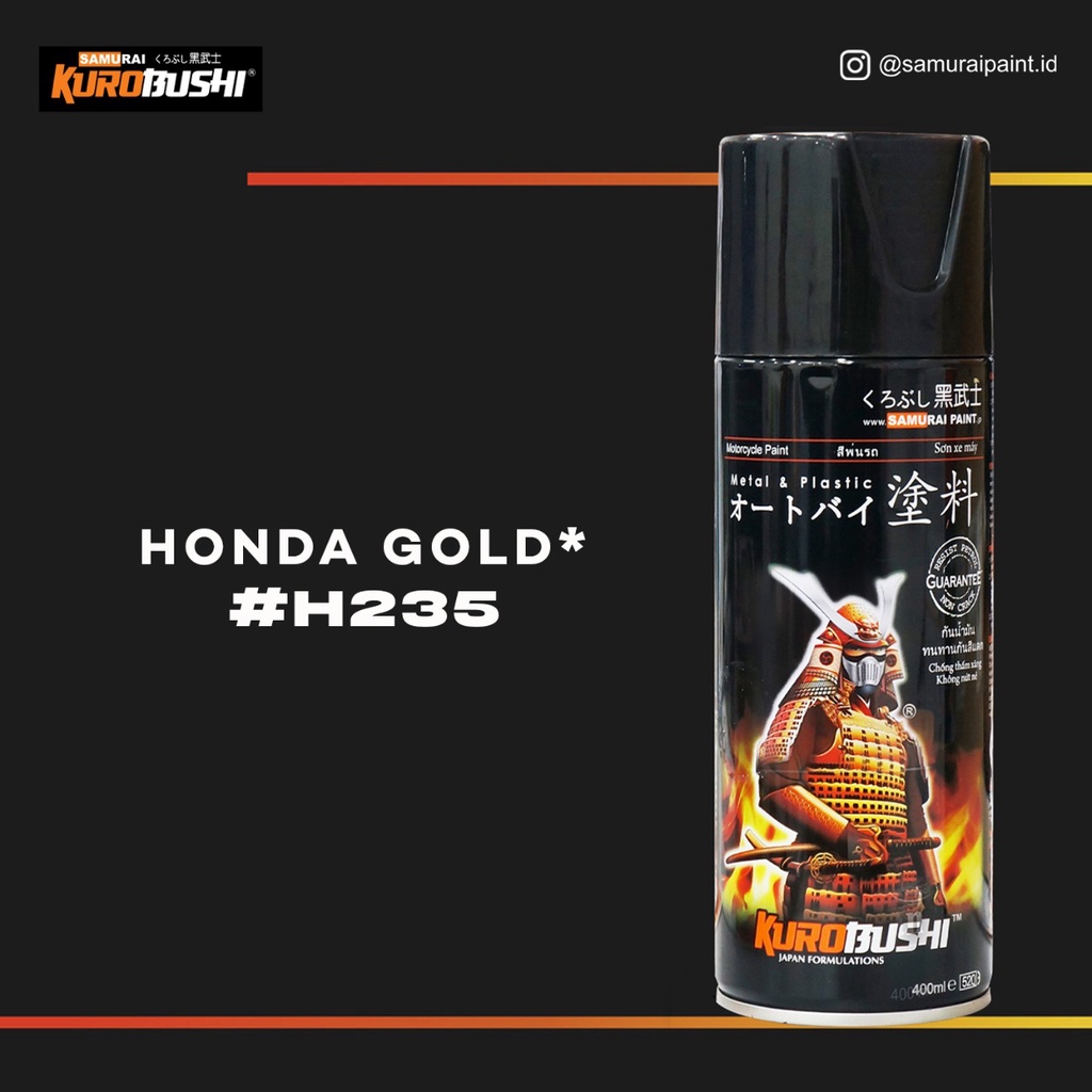 Samuraipaint, Honda Gold H235 Cat Aerosol Kualitas Kompresor