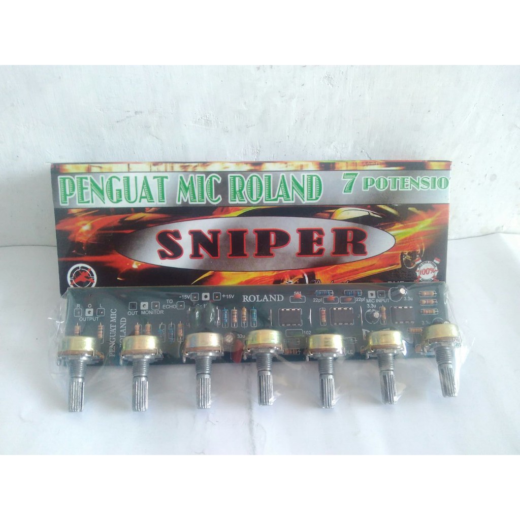 Kit penguat mic 7 potensio ( ROLAND )