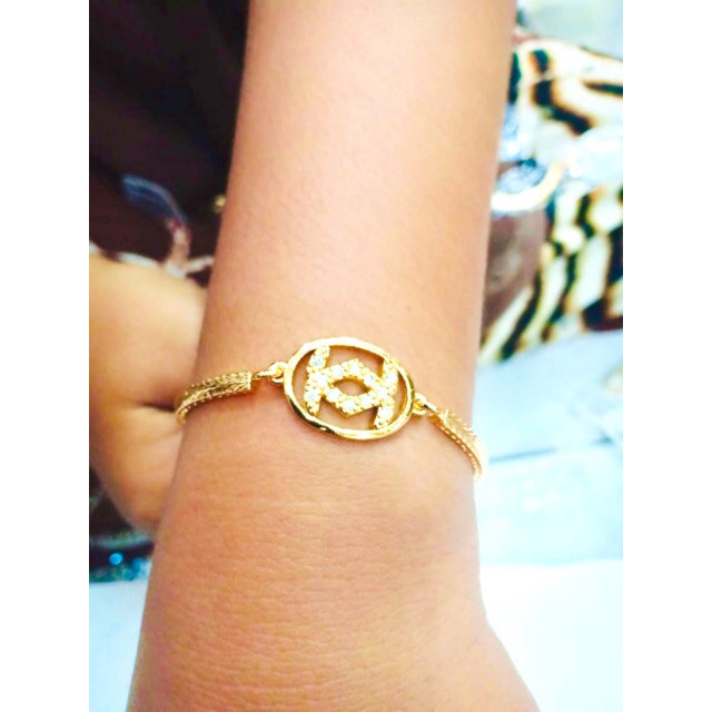 Gelang tangan wanita xayixa xuping lapis emas perhiasan pengganti emas