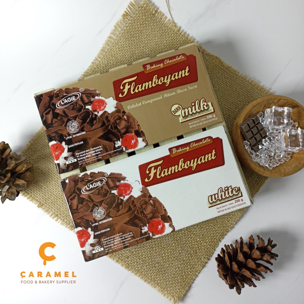 

Flamboyant Coklat Batang 250gr - Coklat Kerikil - Dark Chocolate - Coklat Batangan - Cokelat - Flamboyant Chocolate Compound - Coklat Topping Cake