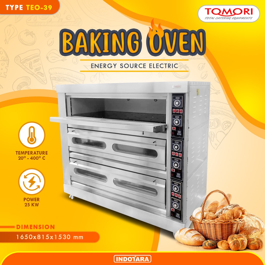 Baking Oven Electric Oven Listrik Tomori TEO39