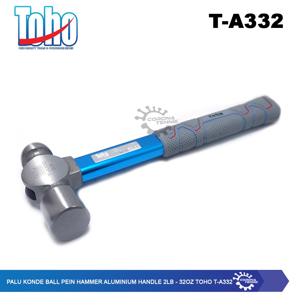 Toho T-A332 - Palu Konde Ball Pein Hammer Aluminium Handle 2LB - 32Oz