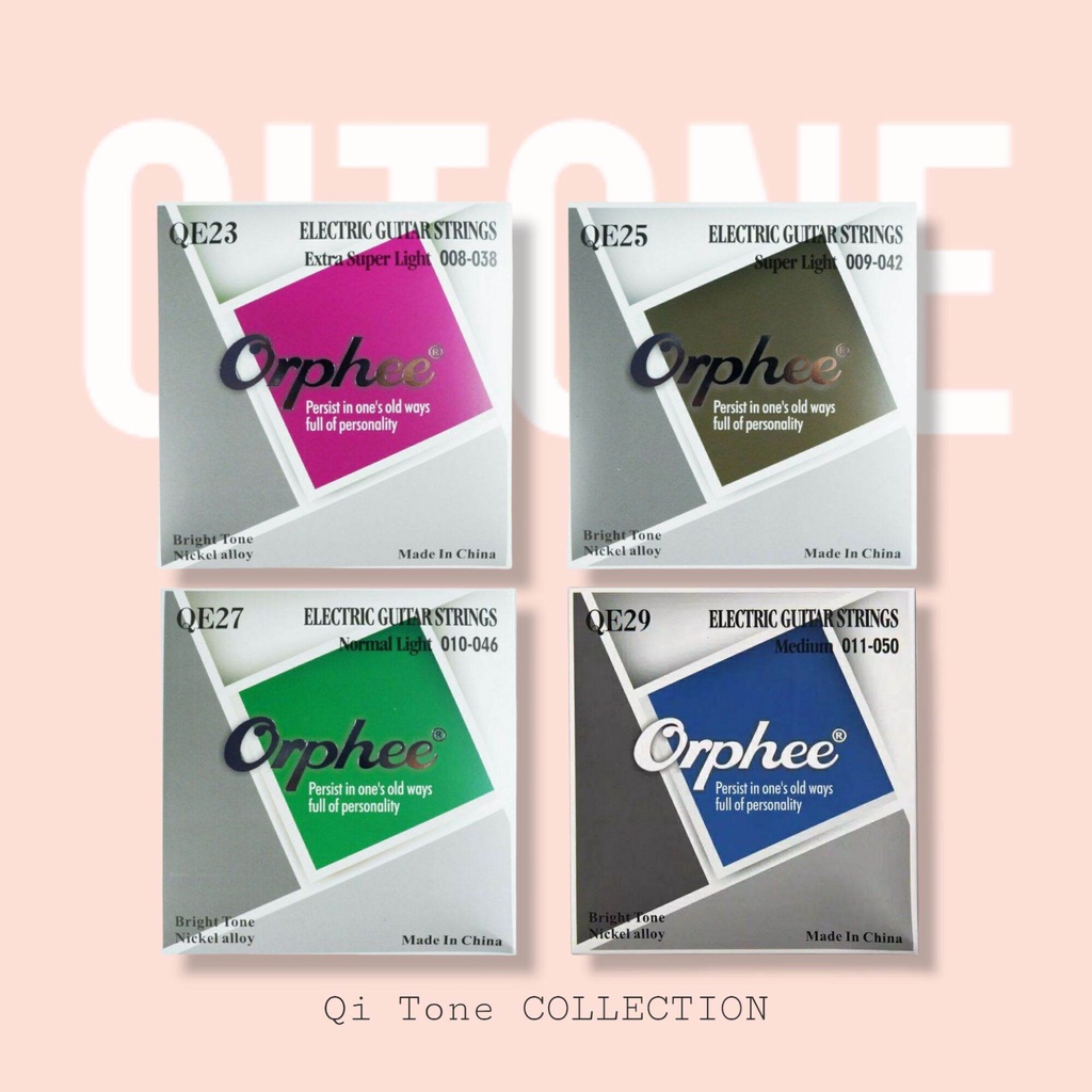 Senar Gitar Elektrik Orphee QE23 QE25 QE27 QE29