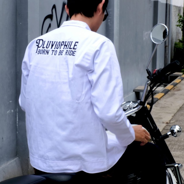 Vintage bikers jacket - Original PLUVIOPHILE - White