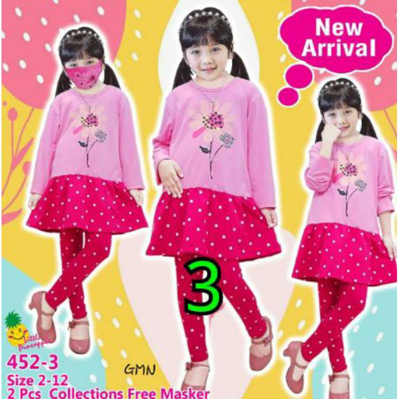 baju anak perempuan little pineapple