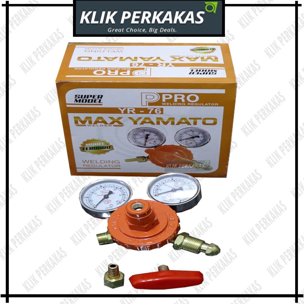 REGULATOR LPG YAMATO YR 76 - LPG GAS WELDING REGULATOR YR76 - REGULATOR ELPIJI - REGULATOR LAS