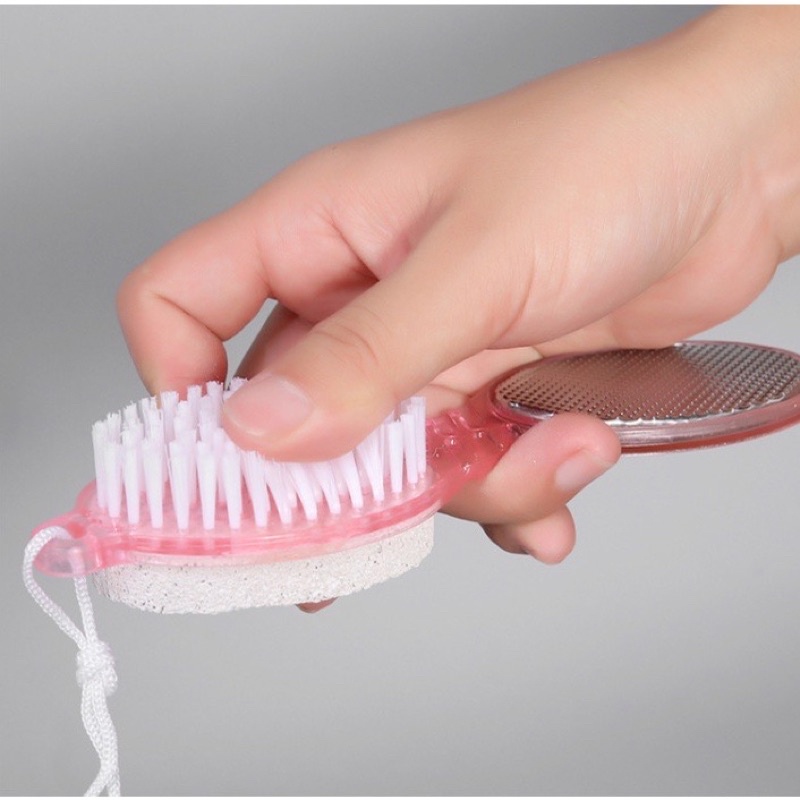 Pedicure Paddle Brush 4 Step Sikat Kaki Penghalus Tumit Kapalan 4in1