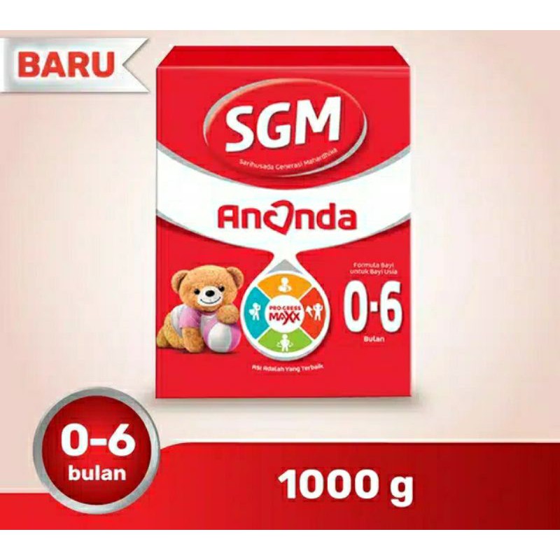 SGM ANANDA 0-6BULAN/ 6-12BULAN 1000GRAM