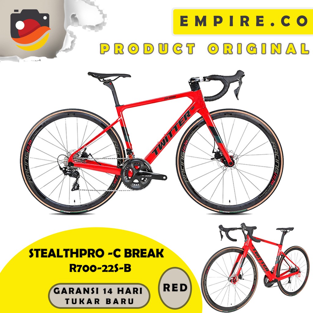 Twitter Road Bike 700C StealthPro C Brake R700-22S-B Sepeda Balap 51 cm