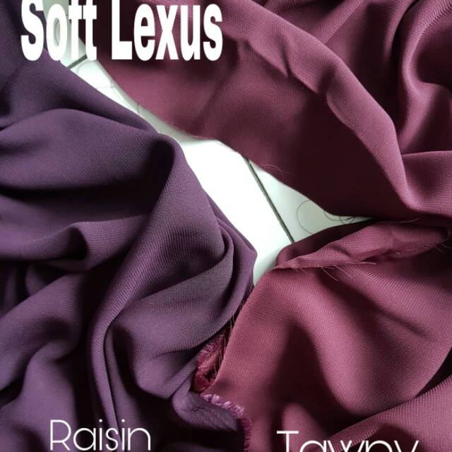 Kainabaya kain soft Lexus RAISIN DAN TAWNY POLOS