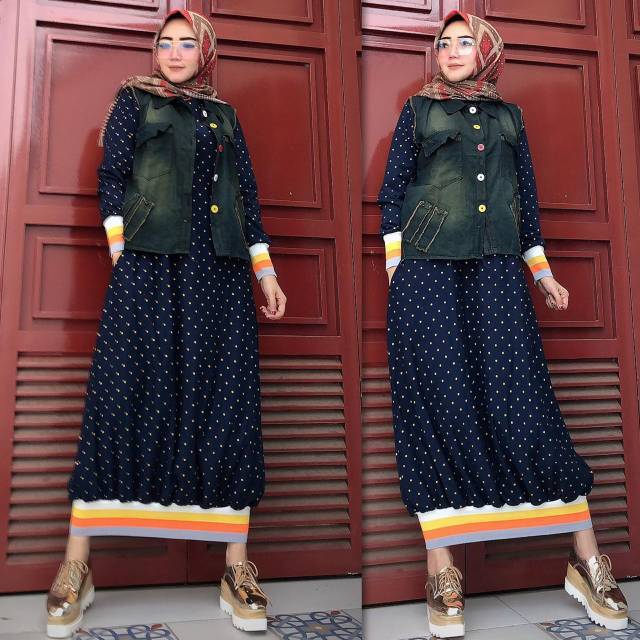 Zarellfashion - GAMIS BABYTERRI + ROMPI JEANS