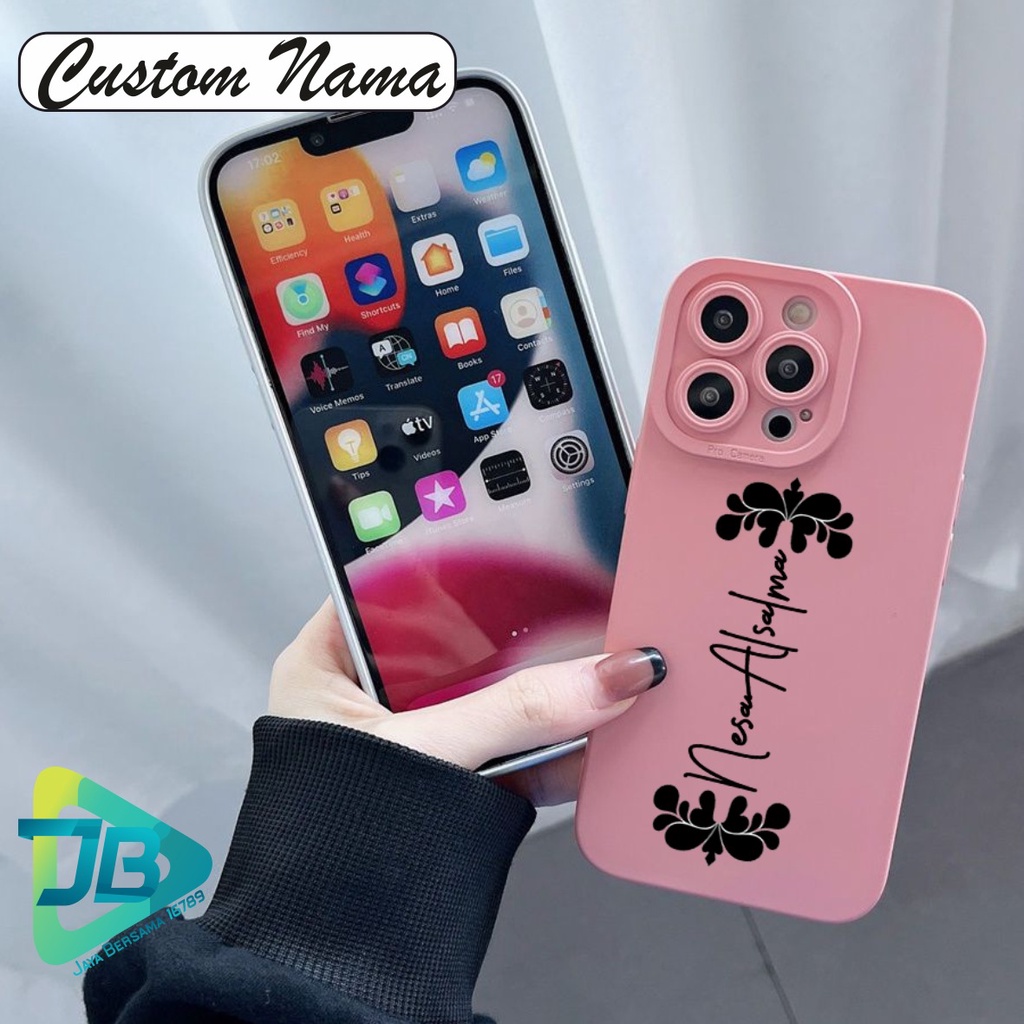 SOFTCASE CASE SILIKON PROCAMERA CUSTOM NAMA OPPO VIVO SAMSUNG REALME XIAOMI IPHONE INFINIX ALL TYPE JB5659