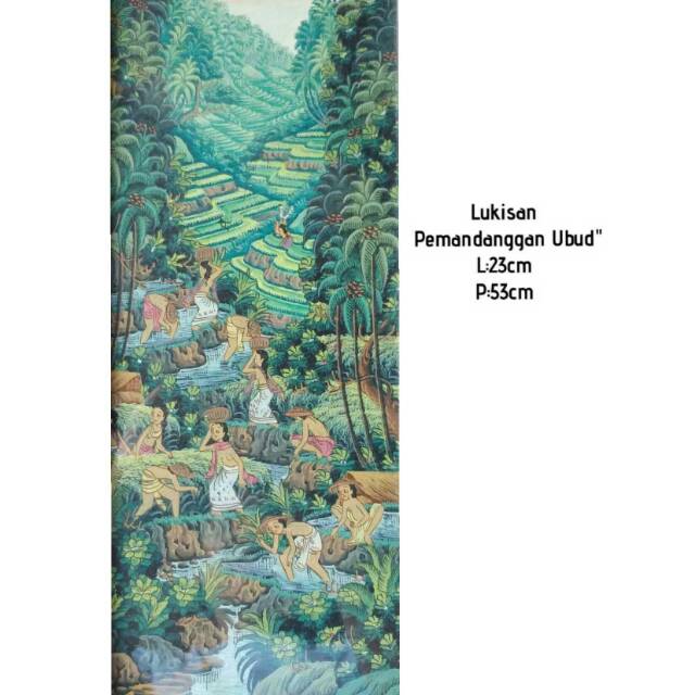 Lukisan persawahan Ubud Bali