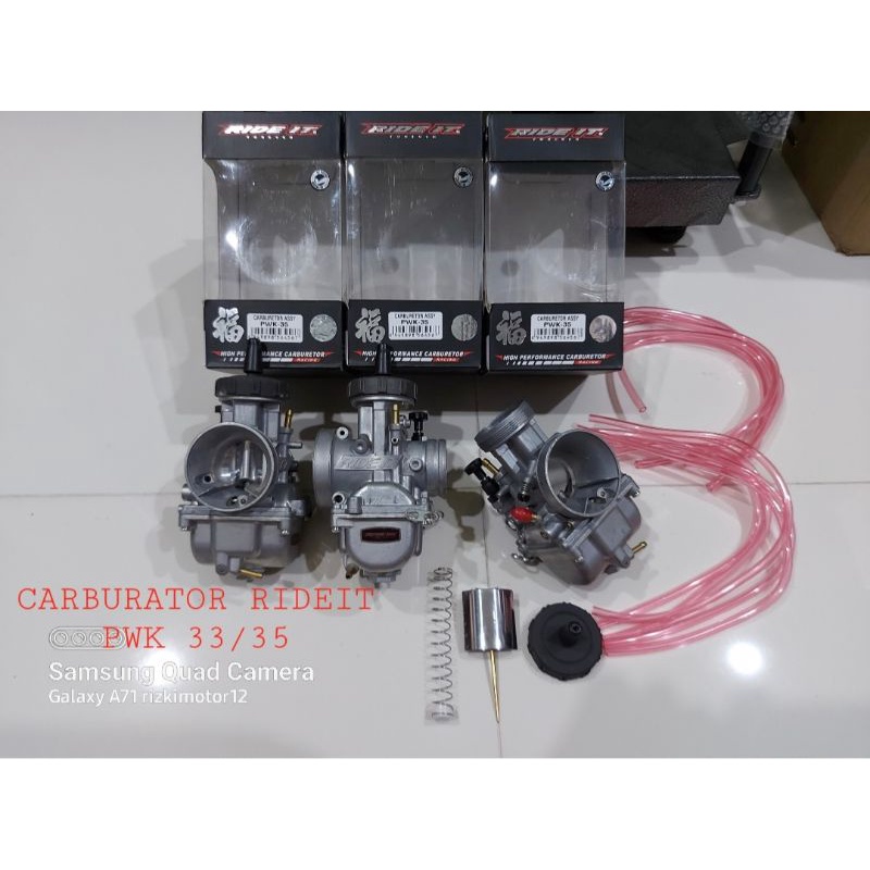 KARBURATOR KARBURASI RIDE IT PWK 35 ORI CARBURETOR AIR STRIKE MODEL SUDCO