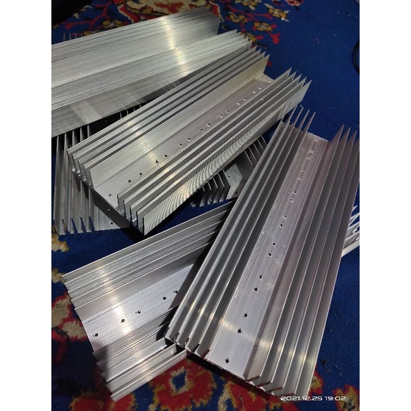 heatsink 30 cm 20cm pendingin tebal 4 mm 5 sirip