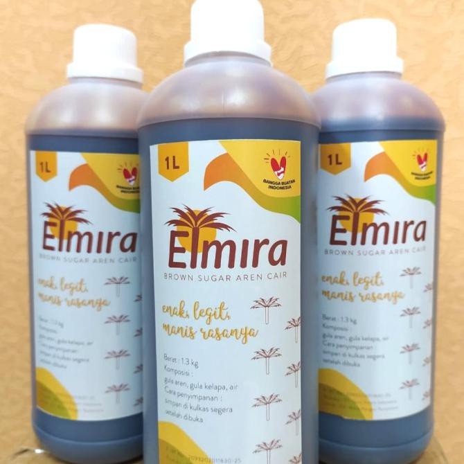 

Populer] Brown Sugar Aren Cair 1Liter Elmira / Gula Aren Cair / Gula Merah Cair