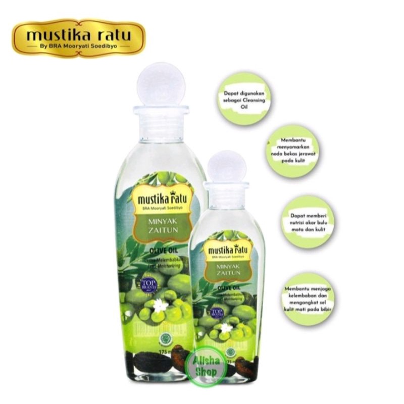 Mustika Ratu minyak zaitun 75ml &amp; 175ml Ex 2024#jaitun#zaitun