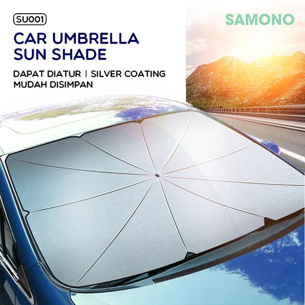 SAMONO SU001 Block UV Car Umbrella Sun Shade Pelindung Kaca Depan Mobil Anti UV Sun Shield Payung