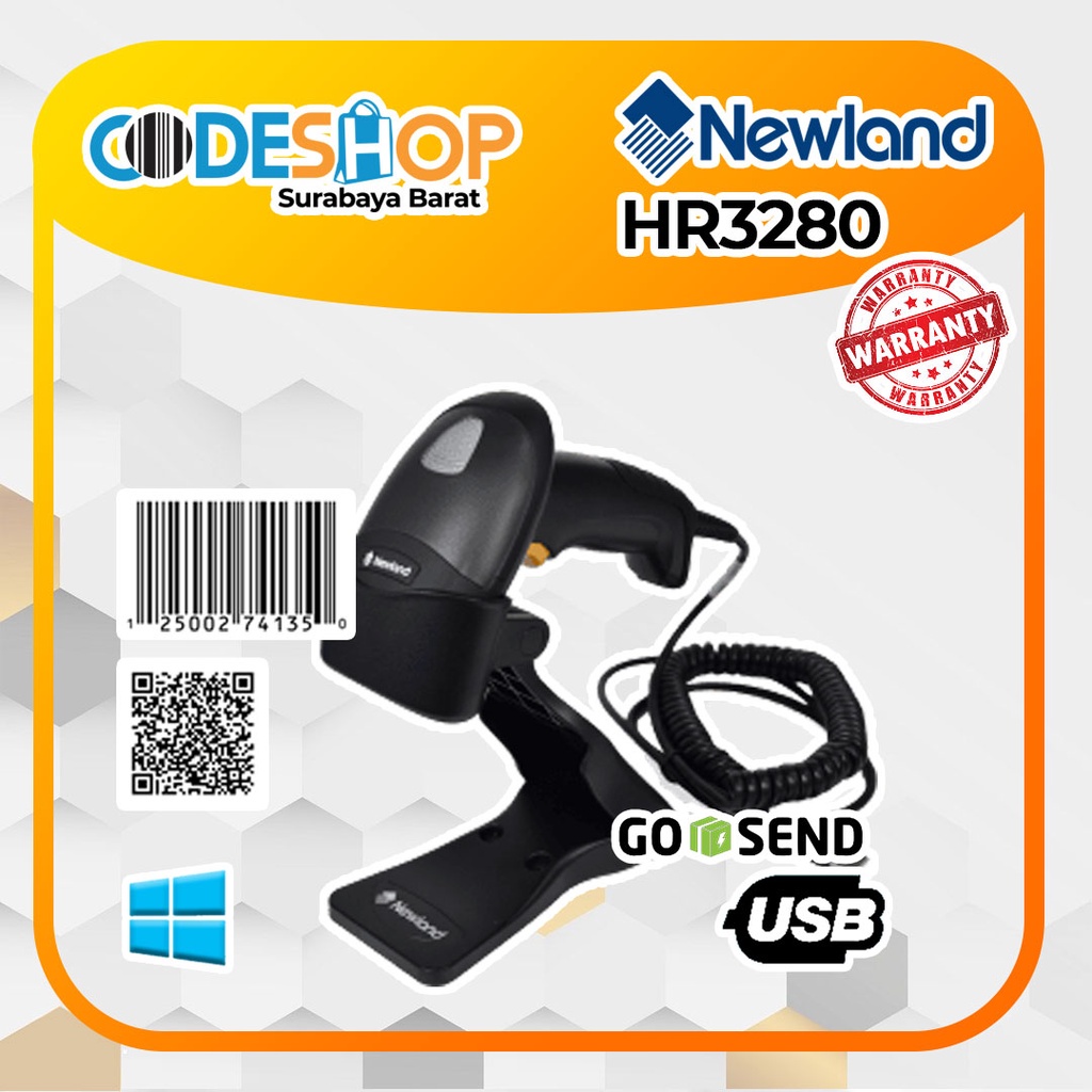 Scanner Barcode Newland HR 3280 1d 2d Usb