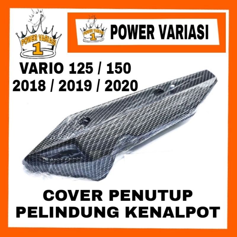 COVER PENUTUP PELINDUNG KNALPOT VARIO 125 VARIO 150 NEW CBS 2018 2019