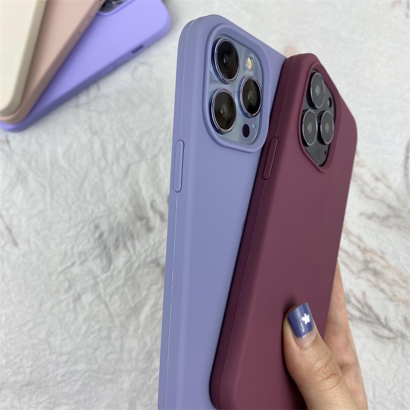 Casing Silikon iPhone 11 12 13 Pro X XS Max XR 7 8 Plus Shockproof Dengan Logo