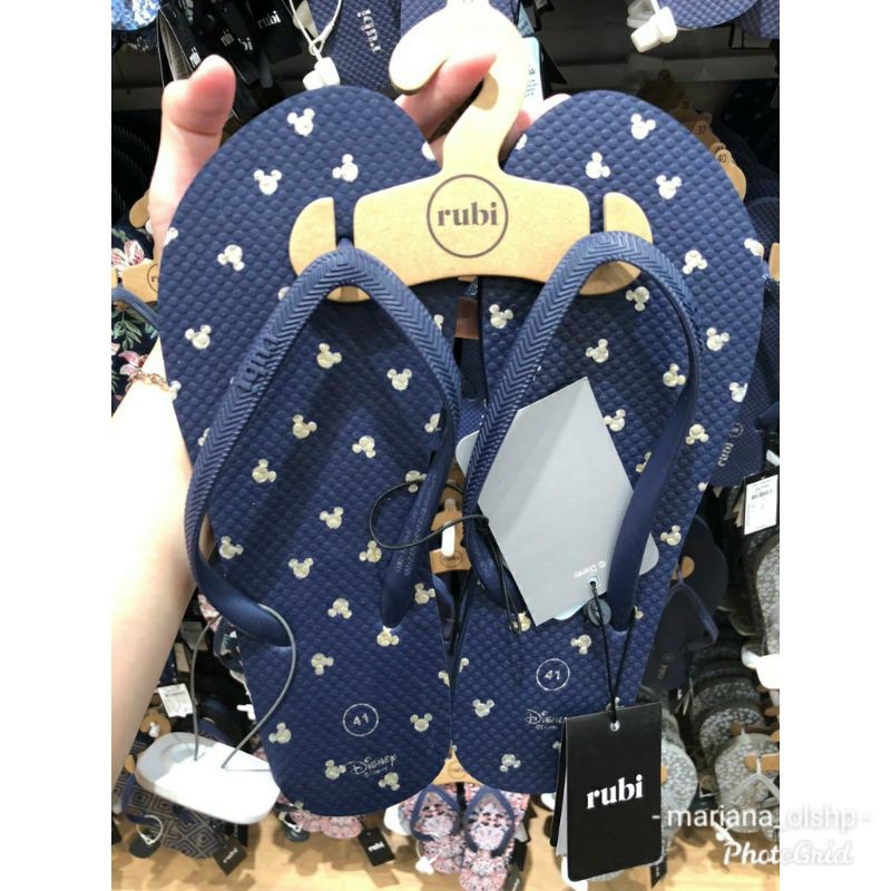 Sandal Jepit Rubi Shoes Glitter Mickey