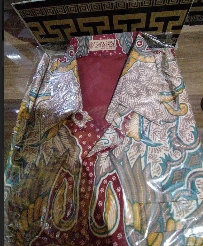Baju Batik Premium Pria Exclusive Lengan Panjang Kemeja Batik Pria Jombo Batik Tulis Modern Solo 068