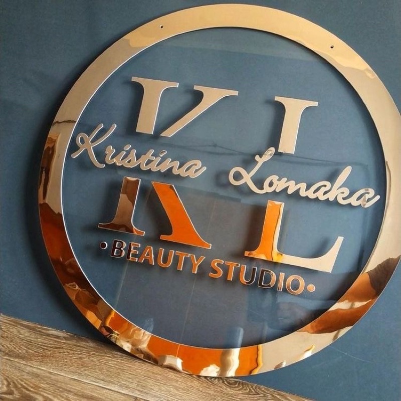

papan usaha akrilik/papan nama olshop/custom logo salon/signage akrilik