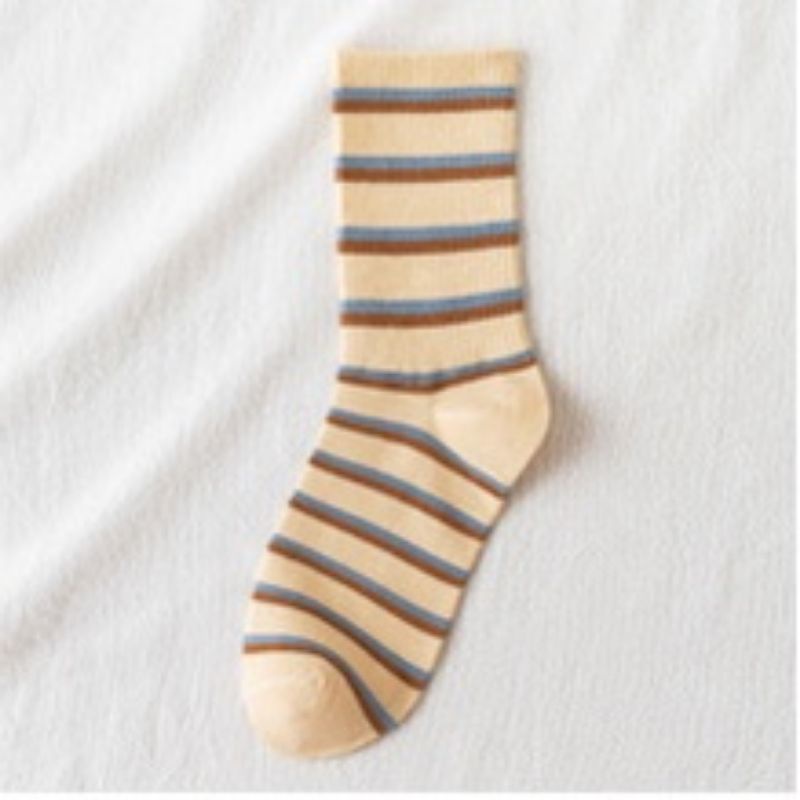 [COD] Kaos Kaki Panjang Warna Biru Cream Motif Papan Catur Setinggi Betis Kaos Kaki Fashion Wanita Unisex Cowok Cewek Fashion Import