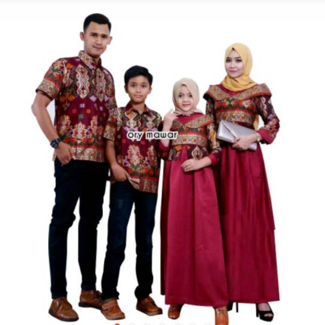 TERLARIS  Keluarga batik princess BALOTELI gamis jumbo keluarga baju kapelan keluarga baju batik