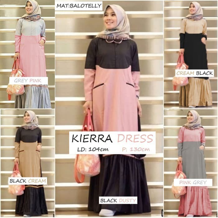 TRENDY Pakaian wanita muslim syari setelan ramadhan lebaran Gamis maxi mermaid muslim pakaian maxy g