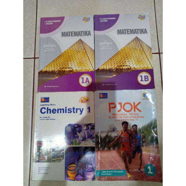 

Buku cetak smp kelas 7 matematika 1A dan 1B erlangga chemistry PJOK