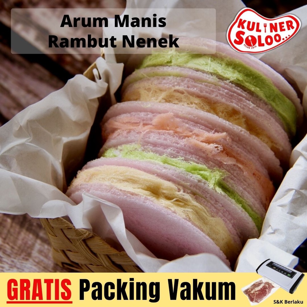 

Arum Manis Rambut Nenek - Kuliner Soloo