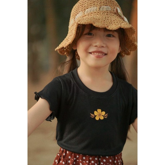 ARA TOP 1-5TAHUN KAOS ANAK PEREMPUAN BAHAN RIB