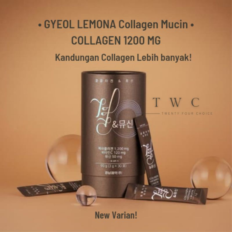 GYEOL LEMONA Collagen Mucin New 1200mg Vit C 120mg Mucin 50g